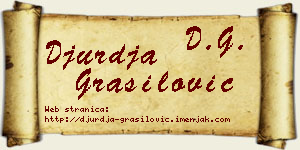 Đurđa Grasilović vizit kartica
